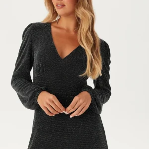 Sparkling Puff Sleeve Dress